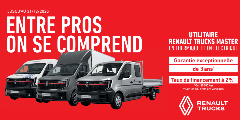 image illustration article Découvrez l’offre Renault Trucks Master Red EDITION